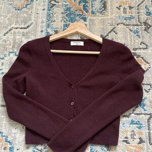 BABATON BURGUNDY CARDIGAN || SIZE XS - LIKE NEW!!